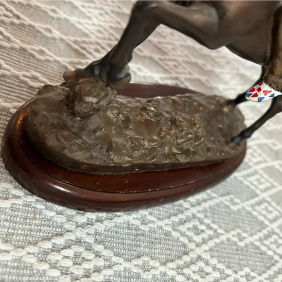 Spirit of the Plains by Chuck Ren, Hamilton Collection 1993. Warrior with Spear. - Picture 7 of 8